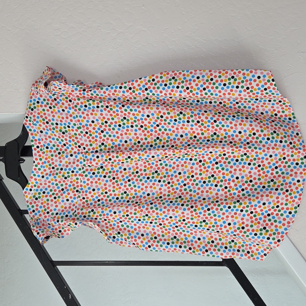 ANDREE BY UNIT Multicolor Polka Dot Top Size L - Picture 6 of 7